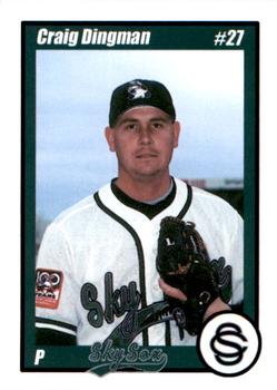 2001 Colorado Springs Sky Sox #NNO Craig Dingman Front
