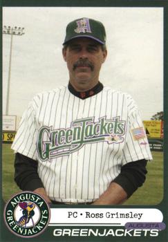 2005 Choice Augusta GreenJackets #25 Ross Grimsley Front