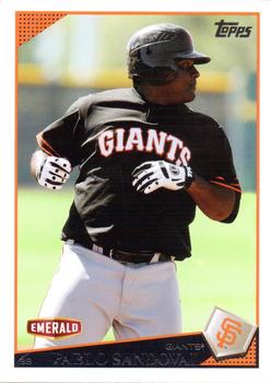 2009 Topps Emerald Nuts San Francisco Giants #12 Pablo Sandoval Front