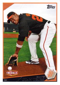 2009 Topps Emerald Nuts San Francisco Giants #23 Juan Uribe Front