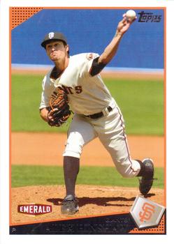 2009 Topps Emerald Nuts San Francisco Giants #5 Alex Hinshaw Front