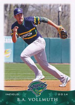 2014 Grandstand Beloit Snappers #NNO B.A. Vollmuth Front