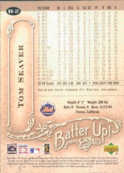 2005 Upper Deck MVP - Batter Up! #BU-37 Tom Seaver Back