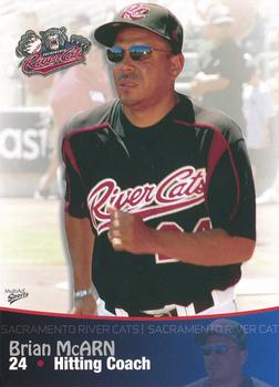 2009 MultiAd Sacramento River Cats #19 Brian McArn Front