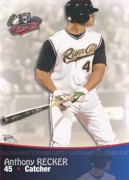 2009 MultiAd Sacramento River Cats #27 Anthony Recker Front