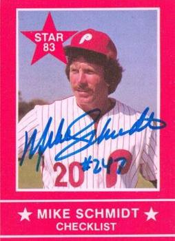 1983 Star Mike Schmidt #1 Mike Schmidt Front