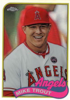 2014 Topps Chrome - 1989 Topps Chrome #89TC-MT Mike Trout Front