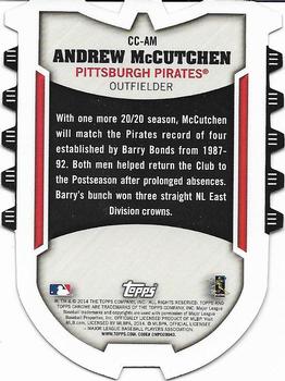 2014 Topps Chrome - Chrome Connections Die Cuts #CC-AM Andrew McCutchen Back