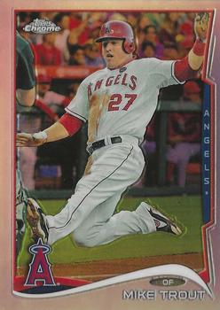 2014 Topps Chrome - Refractors #1 Mike Trout Front