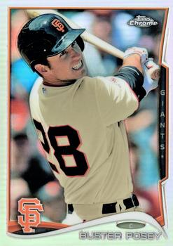 2014 Topps Chrome - Refractors #152 Buster Posey Front