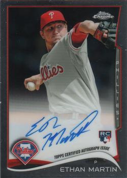 2014 Topps Chrome - Rookie Autographs #128 Ethan Martin Front
