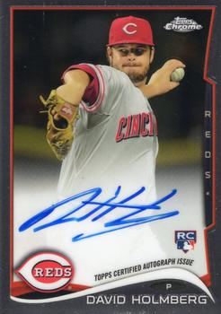 2014 Topps Chrome - Rookie Autographs #134 David Holmberg Front