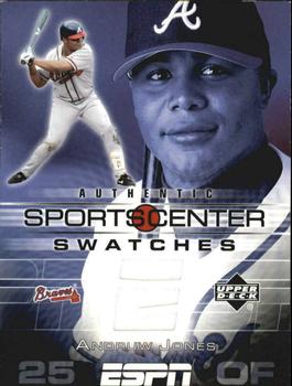 2005 Upper Deck ESPN - SportsCenter Swatches #GU-AJ Andruw Jones Front