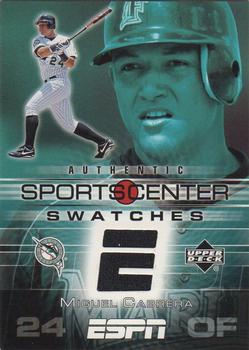 2005 Upper Deck ESPN - SportsCenter Swatches #GU-MC Miguel Cabrera Front