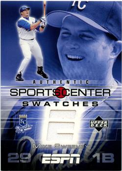 2005 Upper Deck ESPN - SportsCenter Swatches #GU-MS Mike Sweeney Front