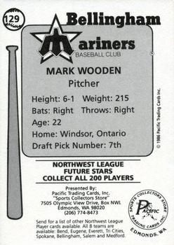 1986 Cramer Bellingham Mariners #129 Mark Wooden Back