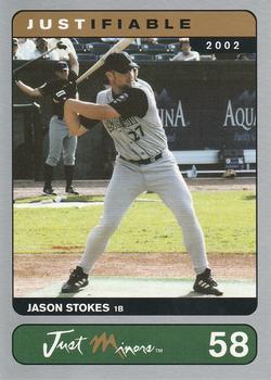 2002-03 Justifiable - Silver #58 Jason Stokes Front