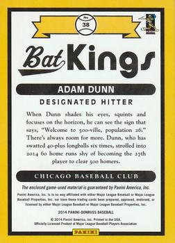 2014 Donruss - Bat Kings #38 Adam Dunn Back