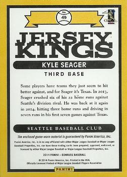 2014 Donruss - Jersey Kings #49 Kyle Seager Back