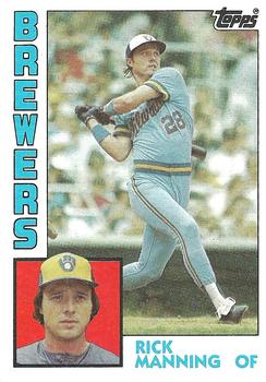 1984 Topps #128 Rick Manning Front