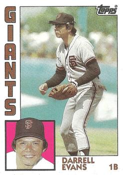 1984 Topps #325 Darrell Evans Front