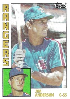 1984 Topps #353 Jim Anderson Front