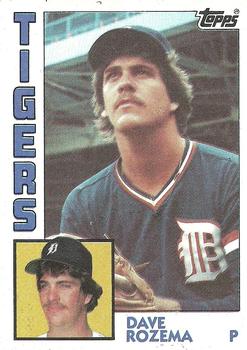 1984 Topps #457 Dave Rozema Front