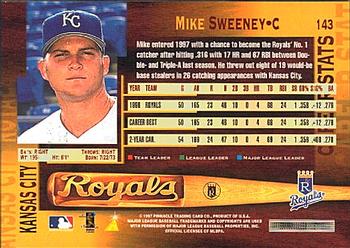 1997 Pinnacle #143 Mike Sweeney Back