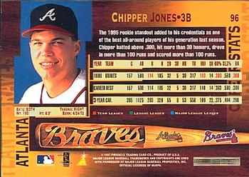 1997 Pinnacle #96 Chipper Jones Back