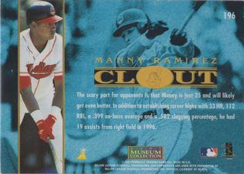 1997 Pinnacle - Artist's Proofs #196 Manny Ramirez Back