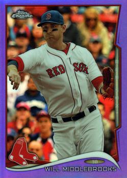 2014 Topps Chrome - Purple Refractors #47 Will Middlebrooks Front