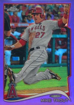 2014 Topps Chrome - Purple Refractors #1 Mike Trout Front