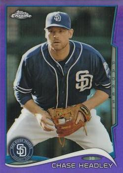 2014 Topps Chrome - Purple Refractors #53 Chase Headley Front