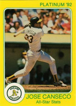 1992 Star Platinum #75 Jose Canseco Front