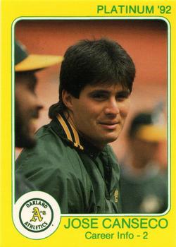 1992 Star Platinum #79 Jose Canseco Front