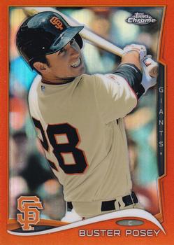 2014 Topps Chrome - Orange Refractors #152 Buster Posey Front