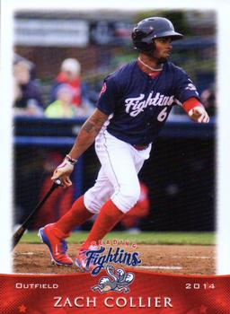 2014 Grandstand Reading Fightin Phils #5 Zach Collier Front