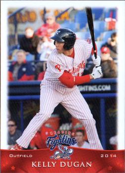 2014 Grandstand Reading Fightin Phils #8 Kelly Dugan Front