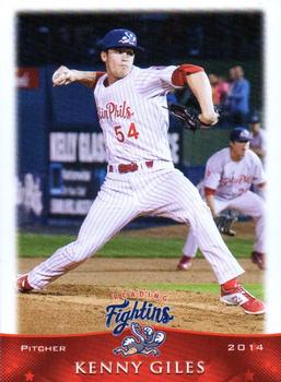 2014 Grandstand Reading Fightin Phils #10 Kenny Giles Front