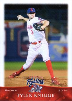 2014 Grandstand Reading Fightin Phils #15 Tyler Knigge Front