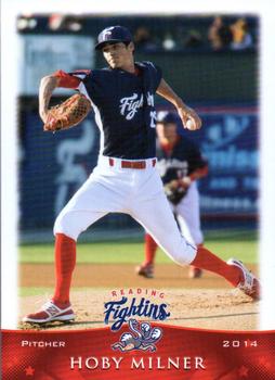 2014 Grandstand Reading Fightin Phils #17 Hoby Milner Front