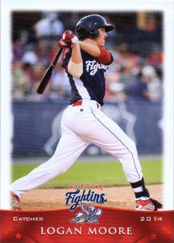 2014 Grandstand Reading Fightin Phils #18 Logan Moore Front