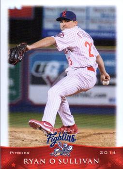 2014 Grandstand Reading Fightin Phils #22 Ryan O'Sullivan Front