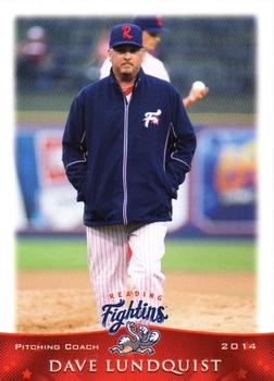 2014 Grandstand Reading Fightin Phils #33 Dave Lundquist Front