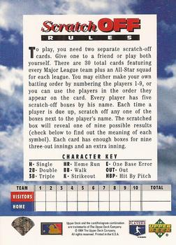 1994 Upper Deck Fun Pack - Scratch Off #NNO Chicago Cubs Back