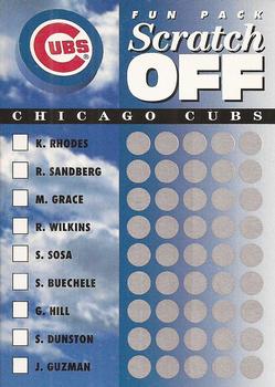 1994 Upper Deck Fun Pack - Scratch Off #NNO Chicago Cubs Front