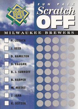 1994 Upper Deck Fun Pack - Scratch Off #NNO Milwaukee Brewers Front
