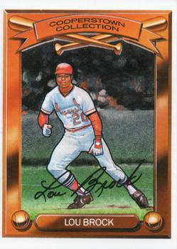 1989 Kahn's/Hillshire Farm Cooperstown Collection #NNO Lou Brock Front