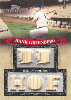 2009 Topps Sterling - Career Chronicles Relics Five #5CCR-57 Hank Greenberg Front
