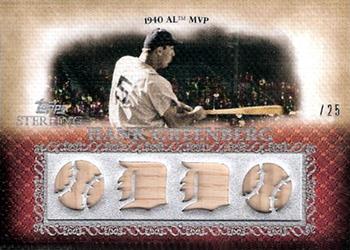 2009 Topps Sterling - Career Chronicles Relics Quad #4CCR-112 Hank Greenberg Front